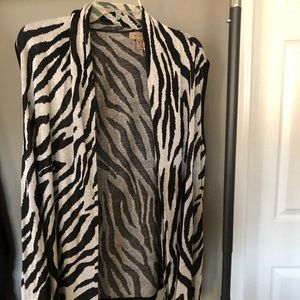 Zebra print vest